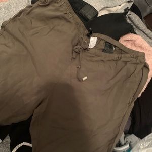 Army green joggers/ dressy